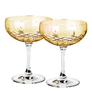 Frederik Bagger Crispy Gatsby Champagneskål 30 cl 2-pack Citrine