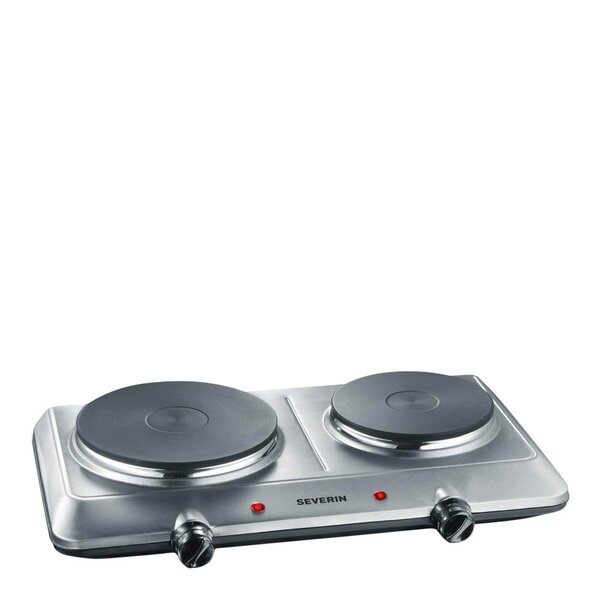 Severin Kokplatta dubbel DK1014 2500W rostfritt stål