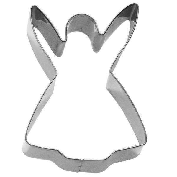 Pepparkaksform Ängel 6 cm Silver