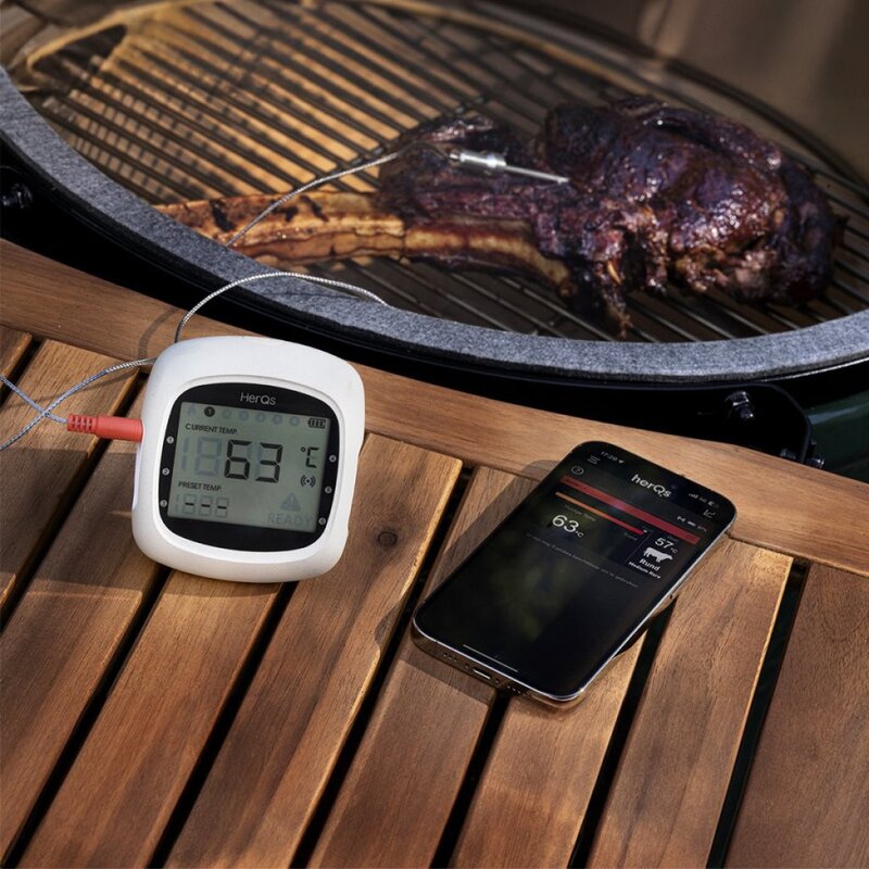Click & Grow HerQs Easy BBQ grilltermometer vit