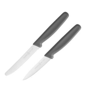 Anders Petter Steel Essentials knivset 21 cm 2-pack grå