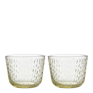 Marimekko Sysky glas 20 cl 2-pack gul