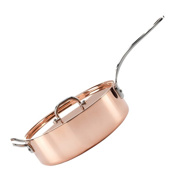 Samuel Groves Copper Induction traktörpanna med lock 26 cm 3,5 L