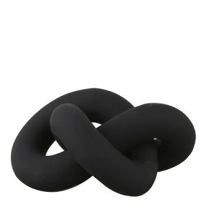 Cooee Knot Table Skulptur 9 x 19 x 15 cm Svart