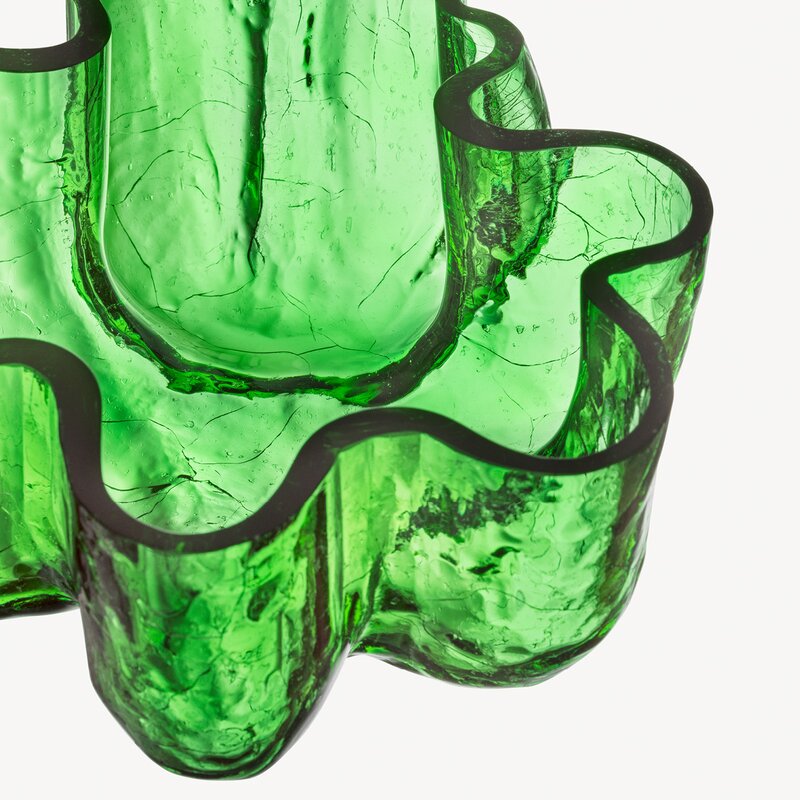 Kosta Boda Crackle Skål 10,5 cm Grön