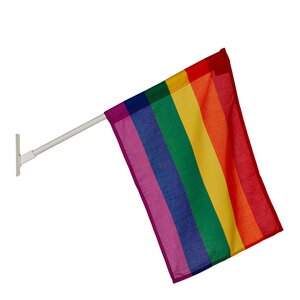 Langkilde & Søn Pride flagga för fasad 55x40 cm regnbåge