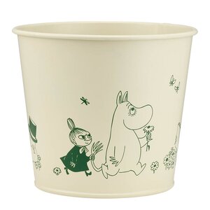 Muurla Mumin plåtkruka 16 cm naturvit