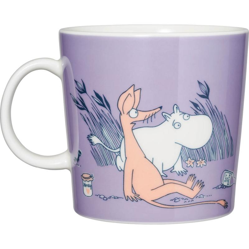 MoominArabia Muminmugg bokstav N 40 cl lila