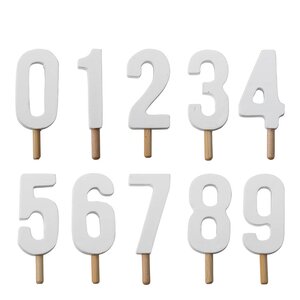 Bloomingville MINI Junaid födelsedagsdekoration siffror vit