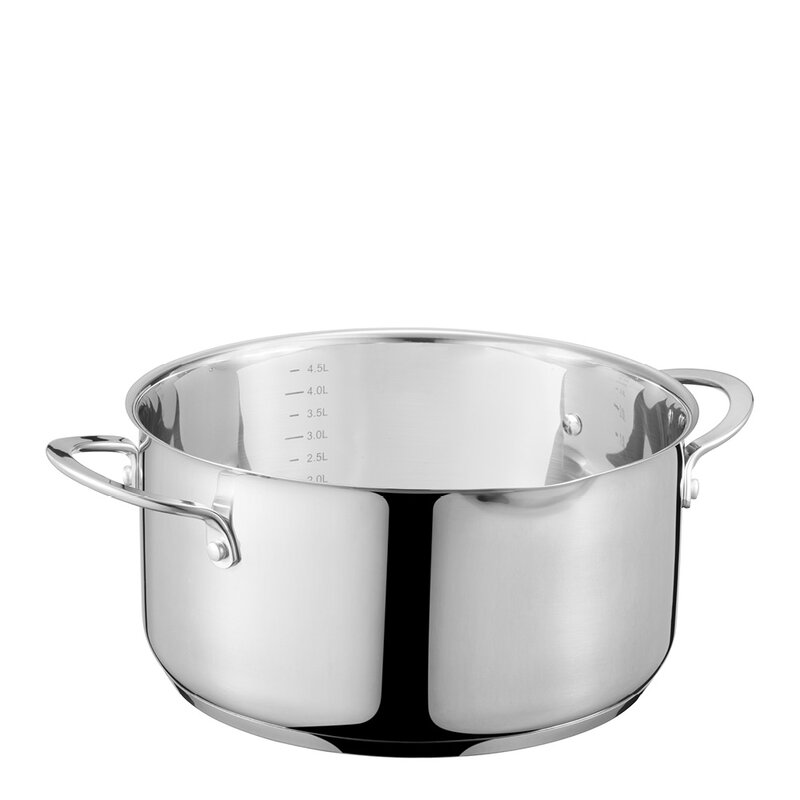 Dorre Kosmo gryta med glaslock 5,1 L silver