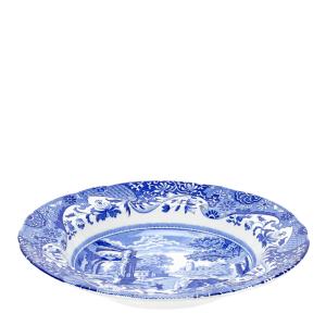 Spode Blue Italian djup tallrik 23 cm blå/vit