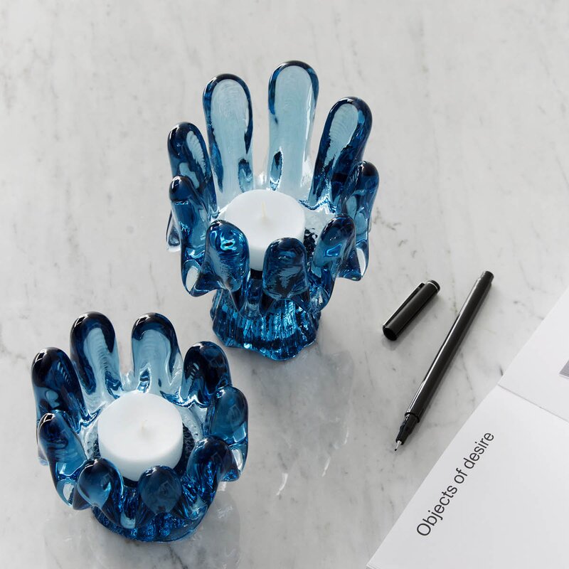 Kosta Boda Sunflower ljuslykta 11,5 cm cirkulär