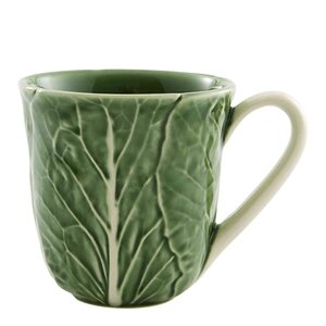 Bordallo Pinheiro Cabbage mugg 50 cl kålgrön