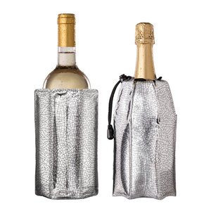 Vacu Vin Active Silver vin- och champagnekylare 23x16 cm