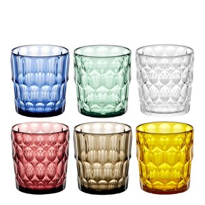 Guzzini Vanity tumbler låg 36 cl bioplast 6-pack multi