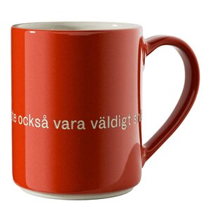 Design House Stockholm Astrid Lindgren Mugg Röd Den som är stark