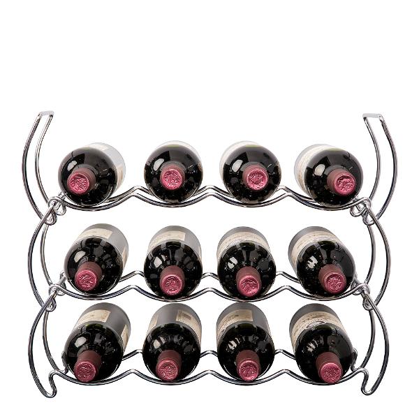 Hahn Kitchenware Vinställ stapelbar 12 flaskor Krom
