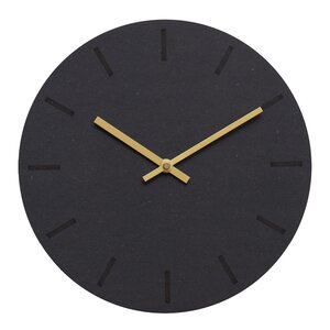 Hemverk Gunpowder väggklocka 28 cm mörkgrå med guldvisare