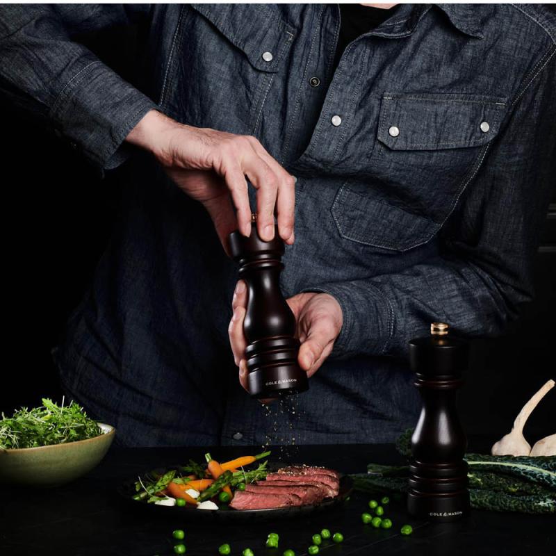 Cole & Mason London Salt- och Pepparkvarnset 18 cm Brun