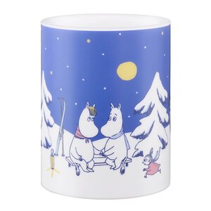 Muurla Mumin LED blockljus 12,5 cm Stjärnklar natt blå