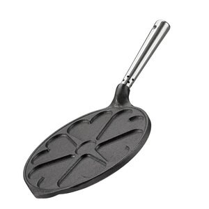 Skeppshult Professional plättlagg hjärtan 23 cm gjutjärn/stål