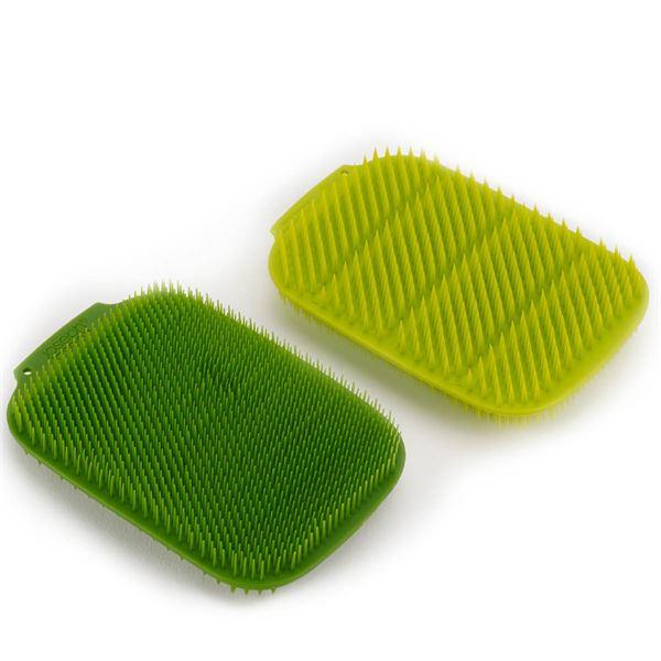 Cleantech diskskrubb 11×7 cm 2-pack grön/ljus grön