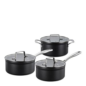 Modern House Black Line grytset 3 delar svart