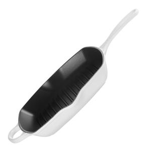 Le Creuset Signature grillpanna kvadratisk gjutjärn 26 cm White