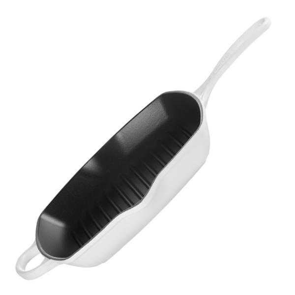 Le Creuset Signature grillpanna kvadratisk 26 cm white
