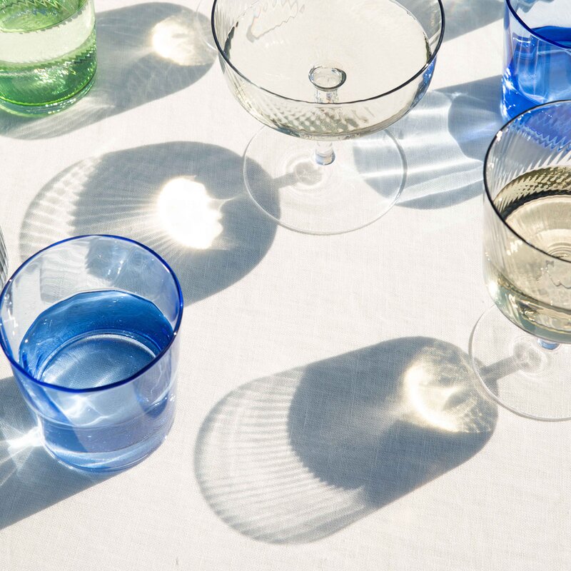 Aida RAW Unique optic vattenglas 30 cl dark blue