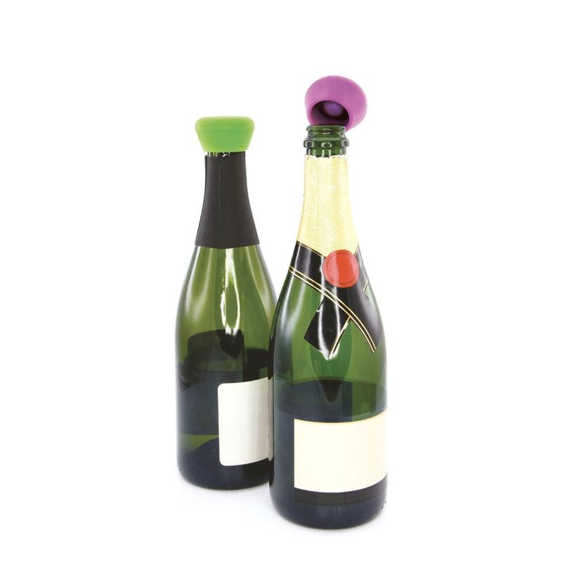 Pulltex Champagne Stopper Silikon Svart