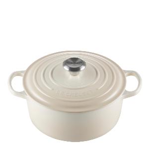 Le Creuset Signature Gjutjärnsgryta Rund 22 cm Meringue