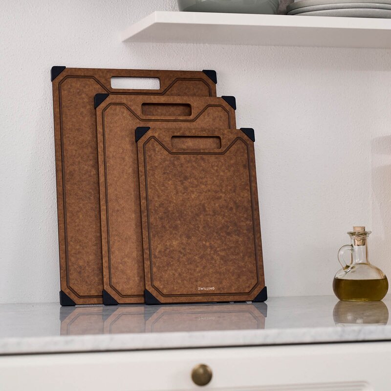 Zwilling Skärbräda 37x25 cm träfiber brun