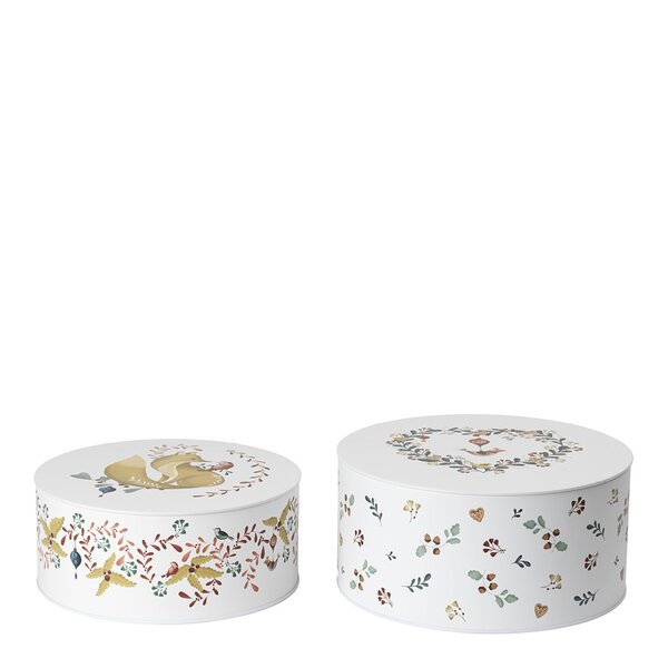 Rosendahl Grand Cru Cottage förvaringsburk 2-pack 20+22 cm vit