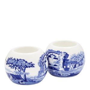Spode Blue Italian ljuslykta 2-pack blå/vit