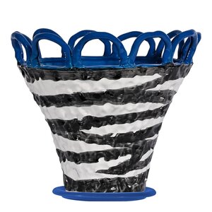 ByOn Patty S kruka 25x21 cm zebra/blå