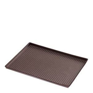 Lékué Pizzamatta för krispig botten rektangulär 40x30 cm brun