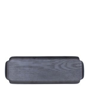 Bosign Leaf träbricka vatten- och oljebeständig 33x11,5 cm svart