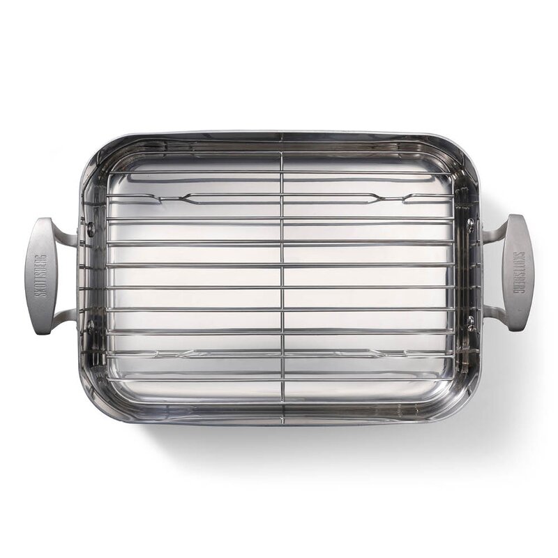 Skottsberg Ugnsform med galler 25x35 cm rostfritt stål