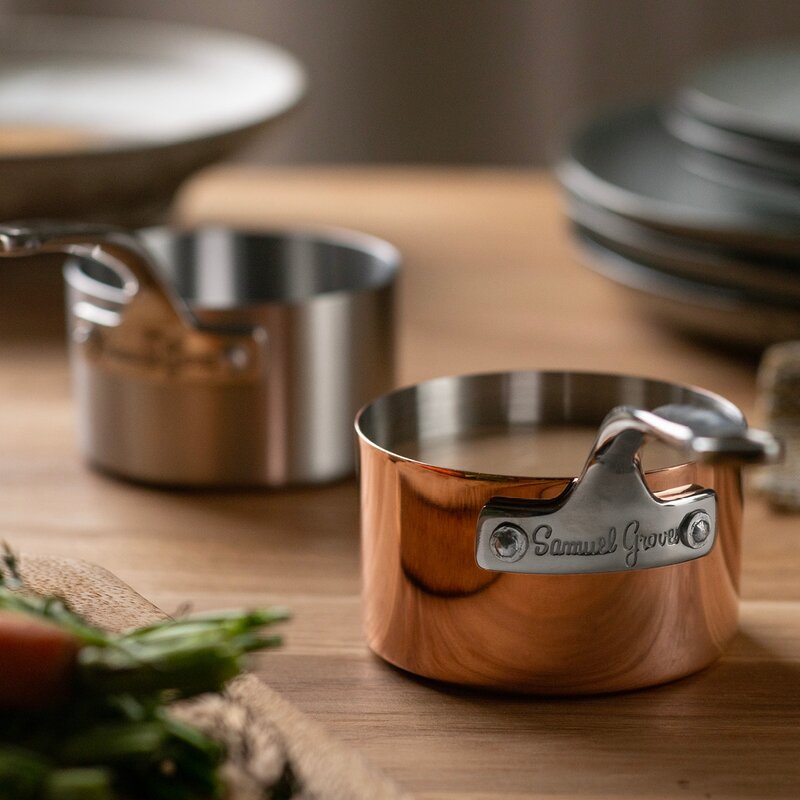 Samuel Groves Serveware minikastrullset 3 delar 9 cm koppar