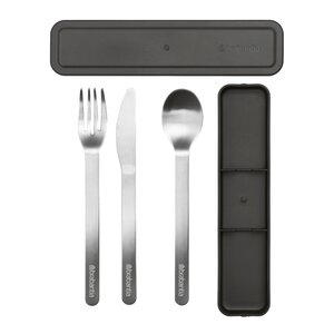 Brabantia Make & Take bestickset 3 delar med fodral mörkgrå