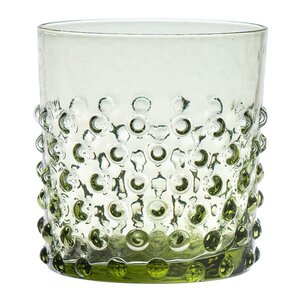 Klimchi Hobnail vattenglas 15 cl olivgrön