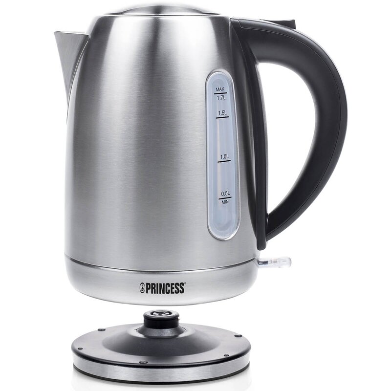 PRINCESS Vattenkokare 1,7 L 2200W rostfritt stål