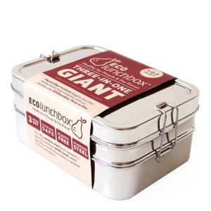 ECOlunchbox Matlåda Giant 3 delar Rostfri