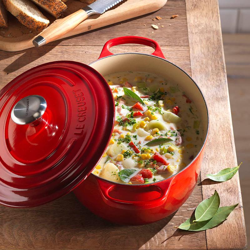 Le Creuset Signature Gjutjärnsgryta oval 27 cm 4,1 L Cerise