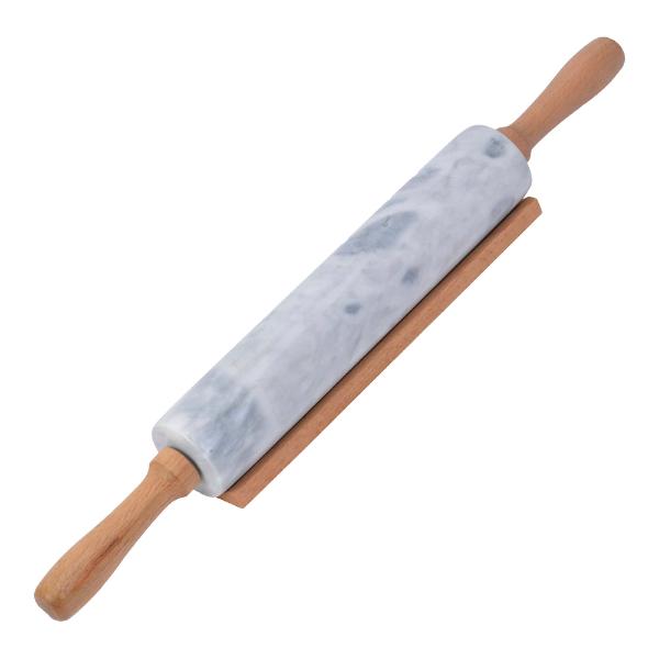 Modern House Kavel Marmor med Trähandtag 46 cm Grå
