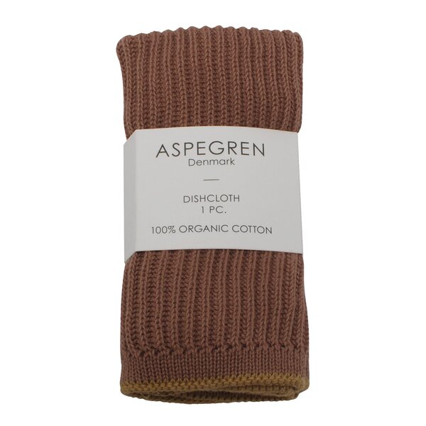 Aspegren Ripple disktrasa stickad 26x26 cm rootbeer