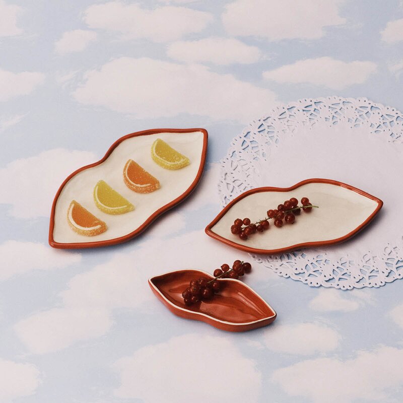 Serax Les Objets Mouleversants Lips serveringsfat S 16x6 cm röd