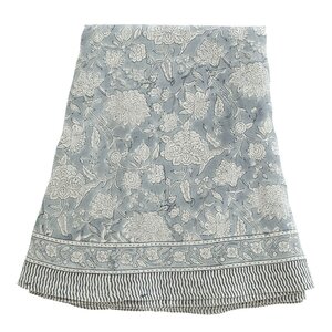 Chamois Indian Rose rund linneduk 220 cm dusty blue