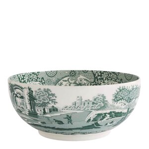 Spode Heritage Green Italian serveringsskål 4,4 L grön/vit
